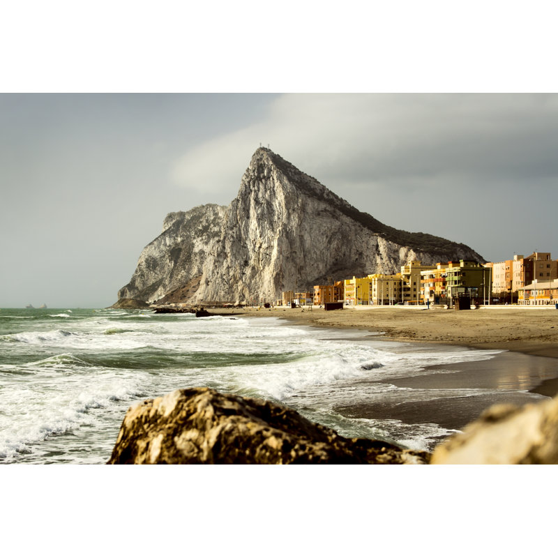 Gibraltar HDR - Wrapped Canvas Print, 81cm H x 122cm W x 3.8cm D