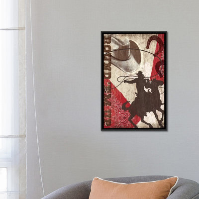 « round’em up », reproduction d’impression sur toile tendue