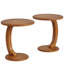 Table d'appoint carrée de style nordique en bois en forme de V, idéale pour les bureaux ou les salons