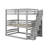 Full Size Triple Bunk Bed With Storage Staircase,Separate Design-2110724138