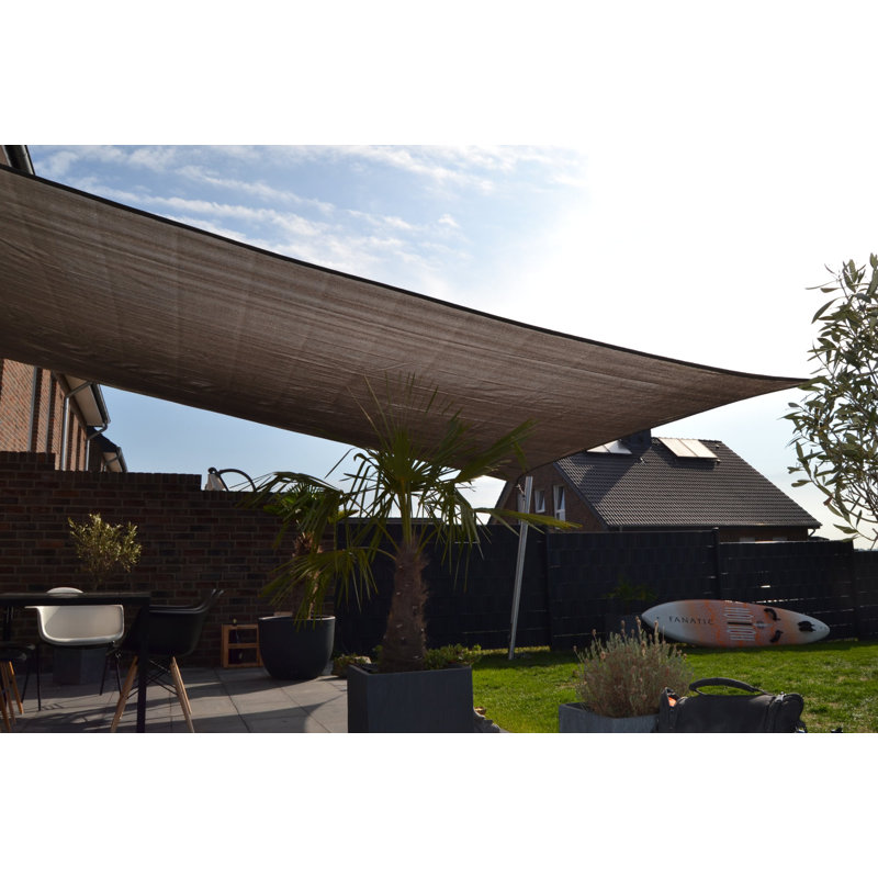 Minquadale 4m x 5m Rectangular Shade Sail, Grey