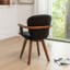 Chaise de salle à manger pivotante en faux cuir Donato-507899285