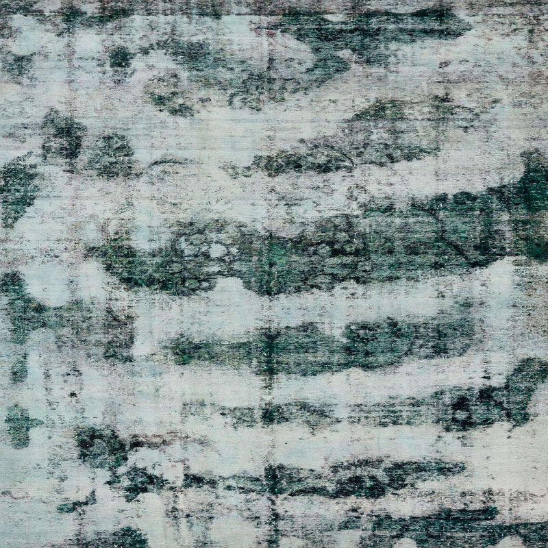 Tapis blanc en laine Power Loom, Carré 6 pi