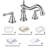 2-handle Bathroom Faucet with Drain Assembly-50085663