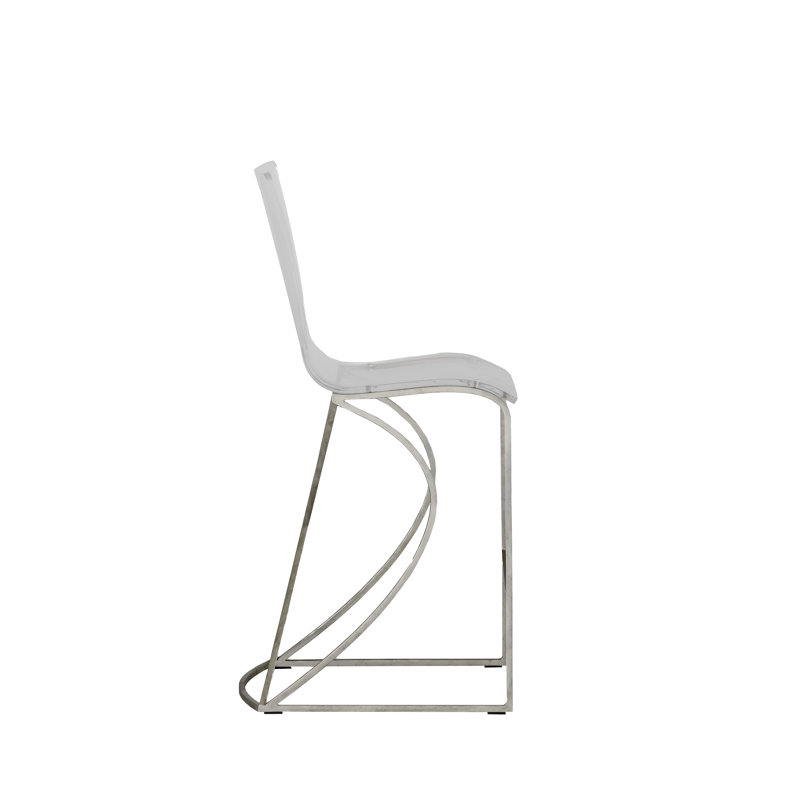Johnson Stool, Antique Silver, Counter Stool (24.75" Seat Height)
