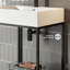 Pierre 24 Single, Freestanding, Open Shelf, Metal Frame Bathroom Vanity-59097697