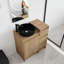 Meuble-lavabo sur pied simple 32 po avec comptoir en céramique Vowar-1578947091