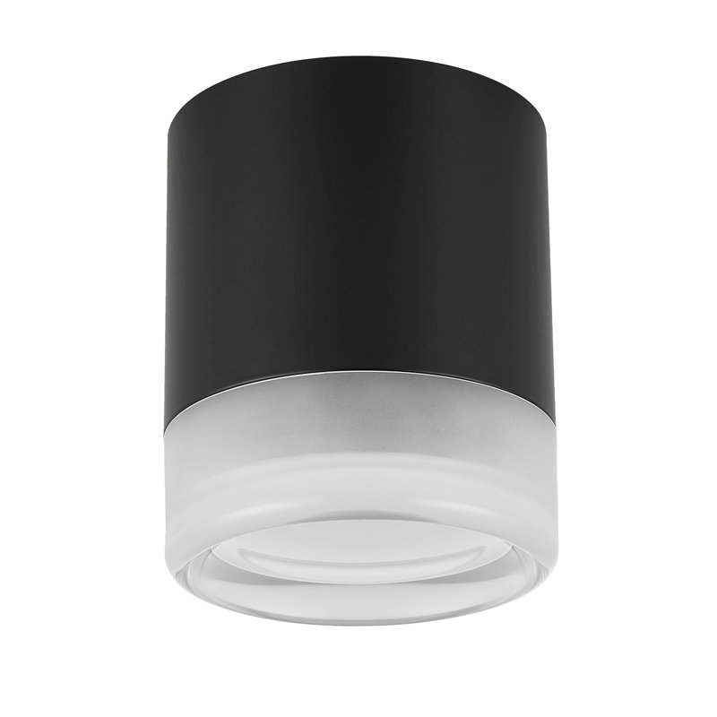 Plafonnier encastré à DEL Coe, Noir mat