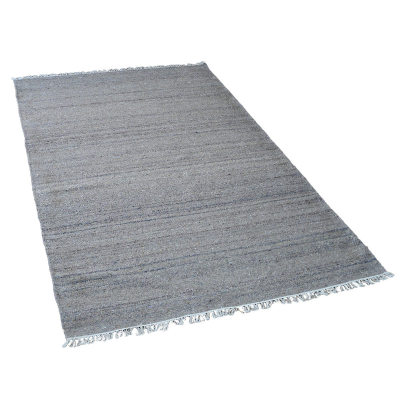 Tapis d'intérieur en coton et polyester tissés à la main, Rectangulaire 3 pi x 5 pi