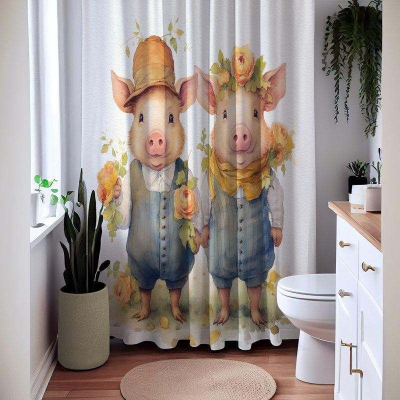 Shower Curtain, 72" H x 70" W