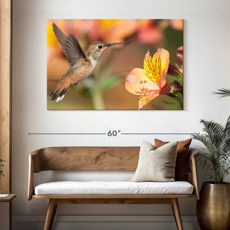 Charming Hummingbird, 32" H x 48" W