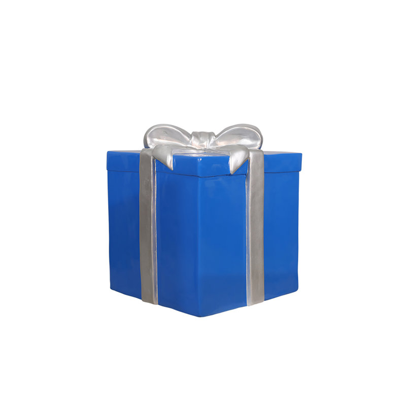 COFFRET CADEAU GRAND (RUBAN BLEU ET ARGENT)