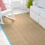 Tapis naturel / turquoise en bambou Chester-1992292945