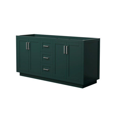 Base de meuble-lavabo double autoportant de 65,25 po Miranda seulement