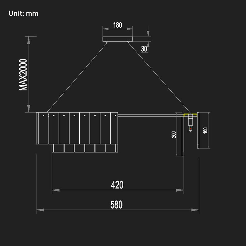 Lustres ronds en albâtre 8 lumières Norinne D-23in (ampoule incluse), H 7,9 po x l 22,8 po x P 22,8 po