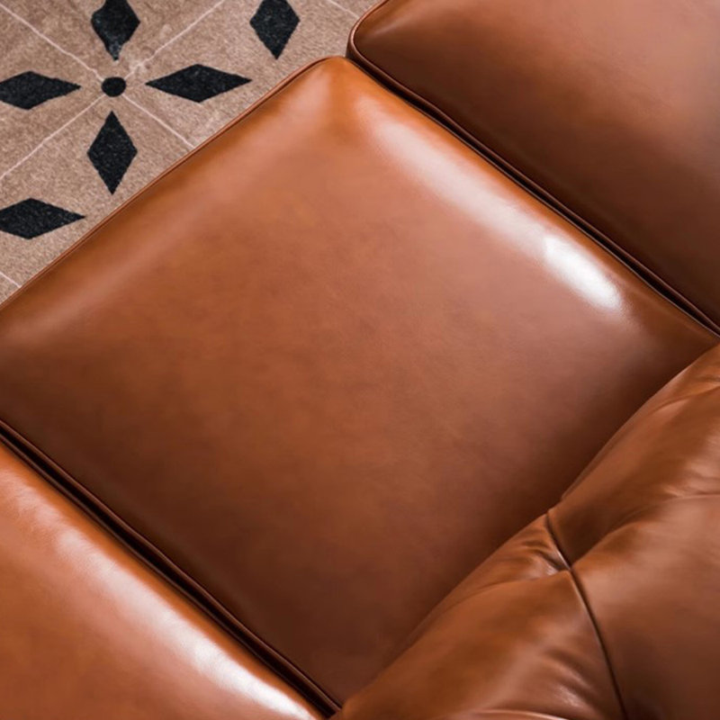 Tanyeka European light luxury retro leather sofa
