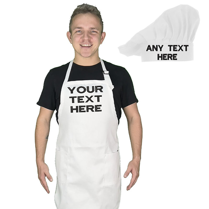 No Pattern Apron Sets, White, Yes