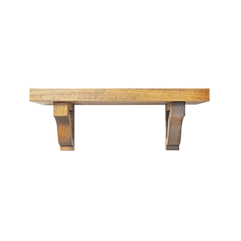 2" Shelves/W Corbels, 9" H x 44" W x 6" D