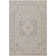 Don Oriental Machine Woven Polyester Area Rug in Gray/Slate