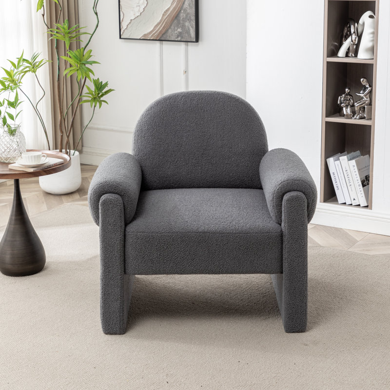 Fauteuil Bryonie, Polyester gris