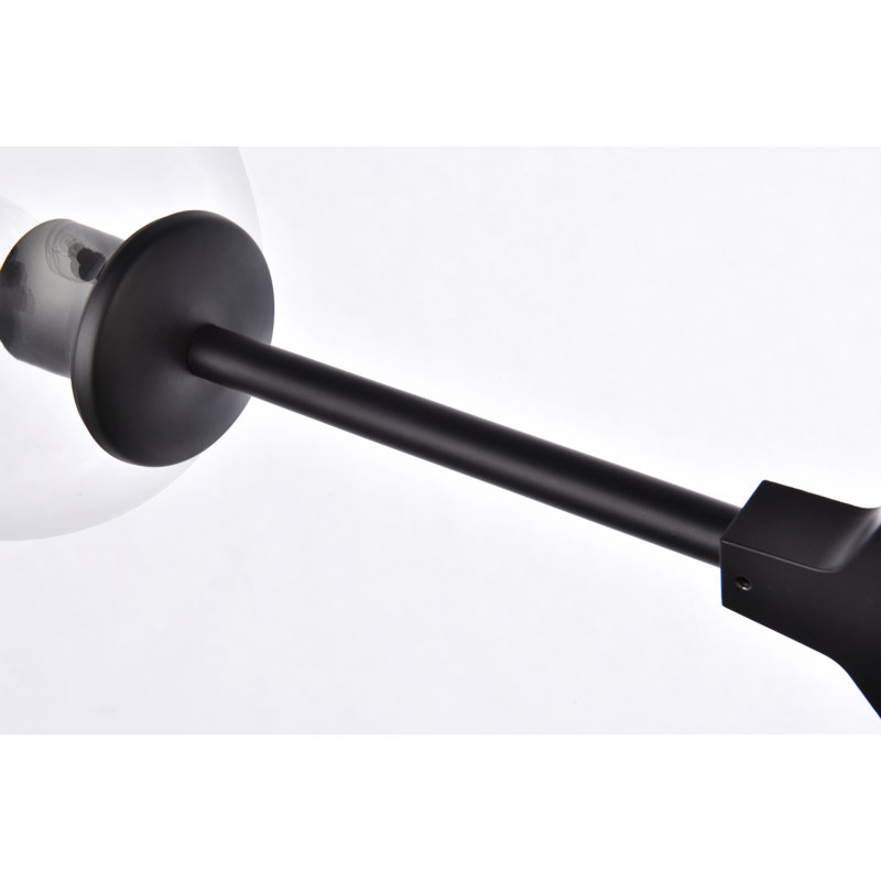 Graziano Armed Sconce, Black