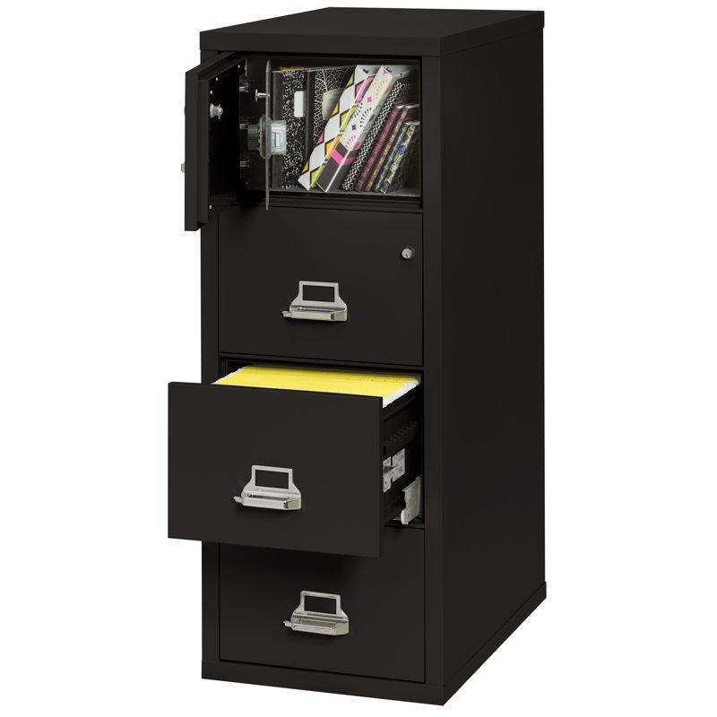 Legal 3 - Drawer File Cabinet, Black