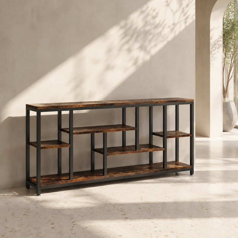 Console avec tablettes de rangement