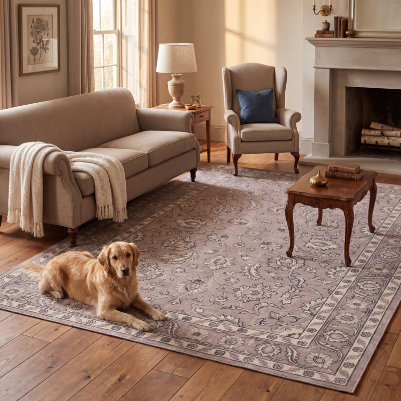 Tapis Masterwort traditionnel à médaillon délavé, style persan, vert, beige, gris, ivoire, antidérapant, à poils courts, pour l'intérieur et l'extérieur, adapté aux animaux de compagnie, salon, chambre, salle à manger, entrée, couloir, bureau, lavable