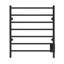 Chauffe-serviettes électrique mural 24 po x 27 po Kontour Linear - noir mat, câblé -84811724-32283762-24005007