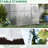 7' X 4' Walk-in Greenhouse, White - Enhance Your Garden With A Spacious Planting Area For Growing Various Plants Outdoor Greenhouse In Pe Cover From Harsh Elements And Grow Different Types Of Flowers