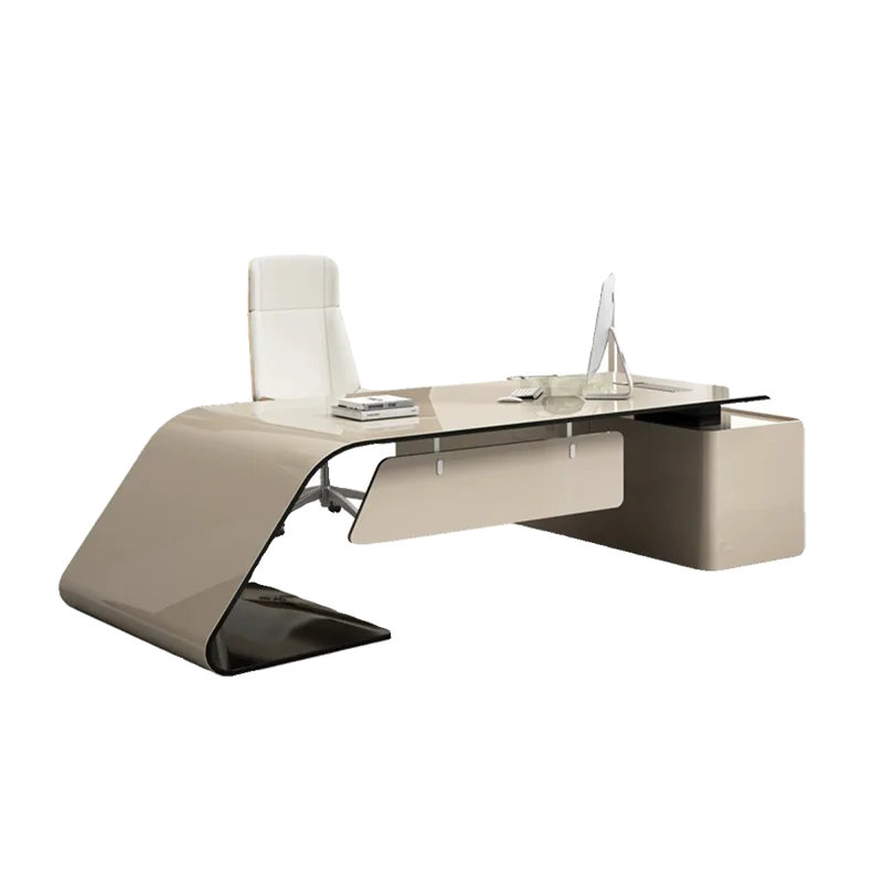 Cirsten L-Shaped Executive Desk, 75cm H x 240cm W x 80cm D
