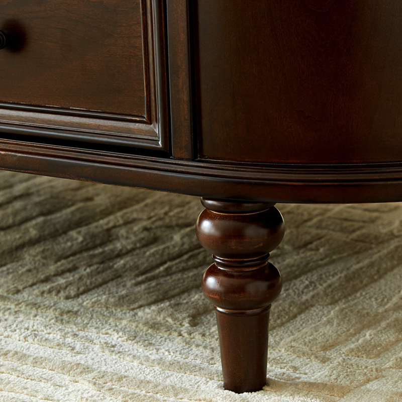 Table basse ovale de rangement American-style
