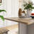5-Piece Wood Top Folding Extendable Dining Table Set