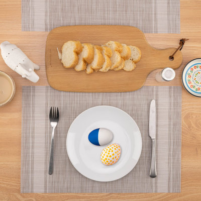 Polyester Striped Rectangle Placemat