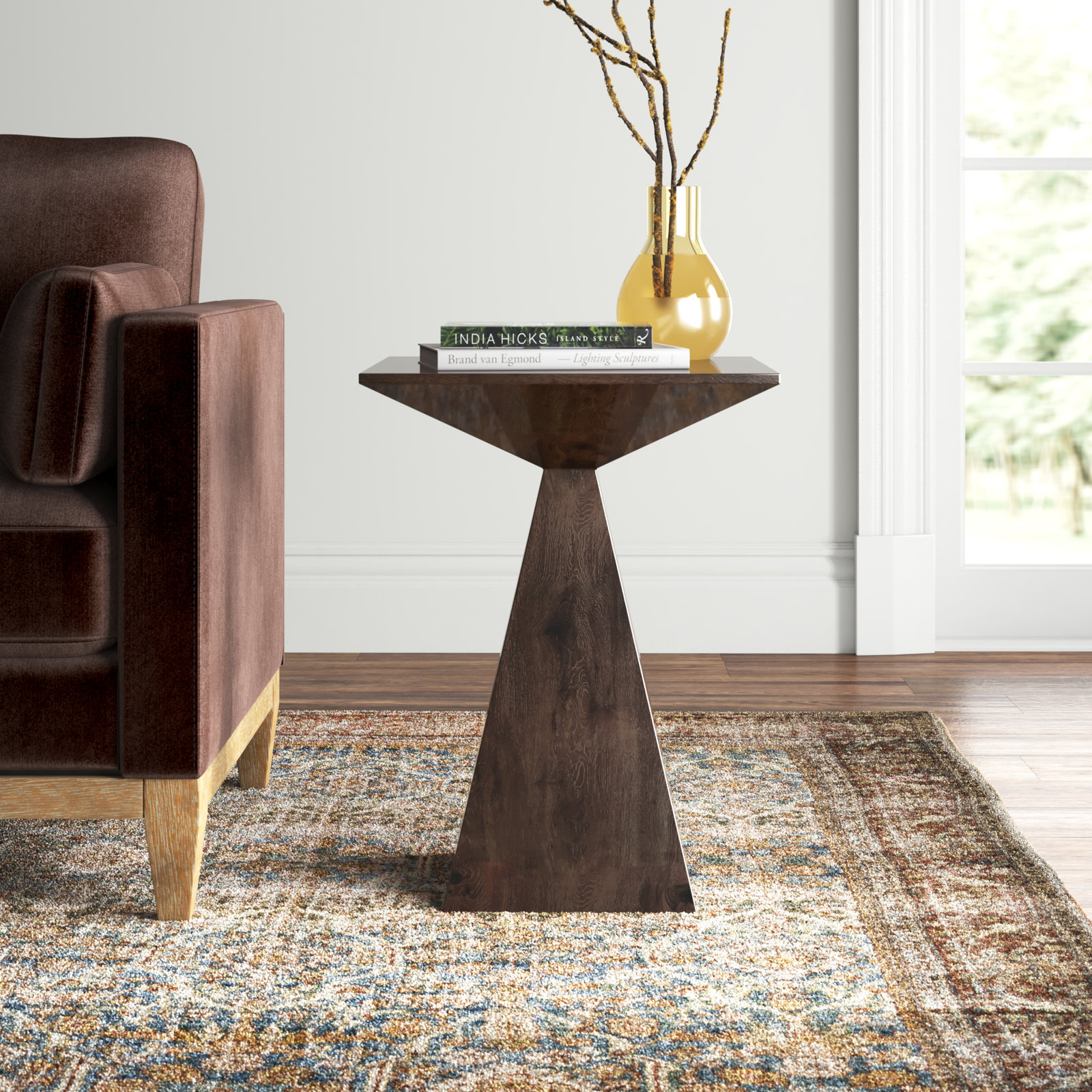 Phineas 18" Mango End Table, Coffee
