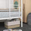 -Over- Bunk Bed With Metal Frame And Ladderspace-Saving Design,