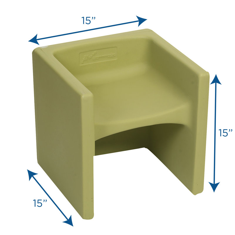 Cube Chair 3-in-1 Kids Desk/Activity, Fern