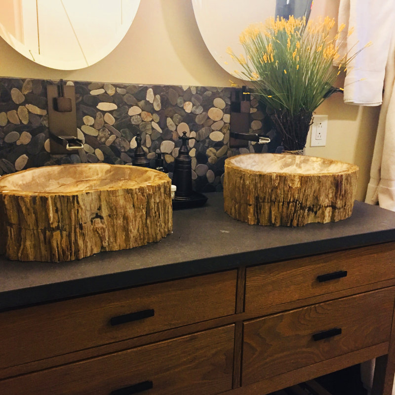 Novatto 17'' Natural Stone Specialty Bathroom Sink