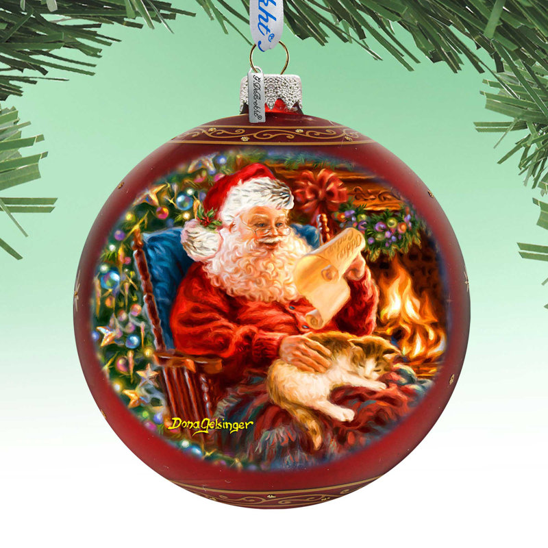 5.5'' Glass Animals Ball Ornament