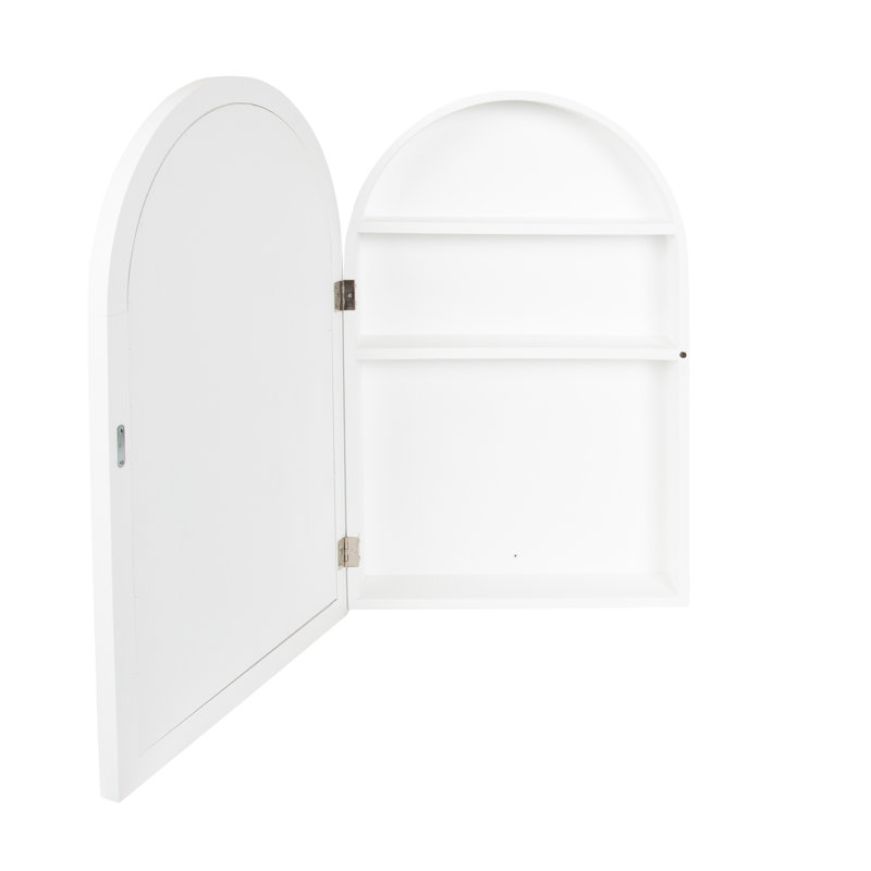 Armoire à pharmacie en bois avec miroir Arkland
