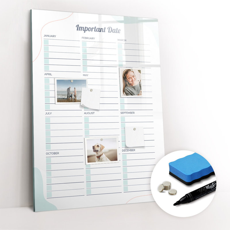 Magnetic Glass Dry Erase Board