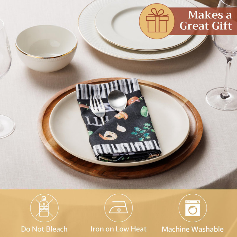 Maison d'Hermine Just Bbq 100% Cotton Everyday Napkin - 18" x 18"