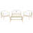 Cabbar 4 - Person Patio Conversation Set with Cushions-702438456