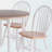Skyler Brown and White 5-Piece Drop Leaf Dining Set, 36.61'' H X 17.71'' W X 17.01'' D-1795498885