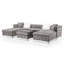 Canapé modulaire d'angle avec repose-pieds 71,5 po Ciabattoni-103958681