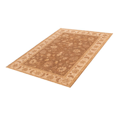 Chobi Finest Brown Rug 6'1" x 8'3"