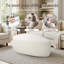 Repose-pieds carré à compression Caras beige non assemblé (ensemble de 2)-1634543547