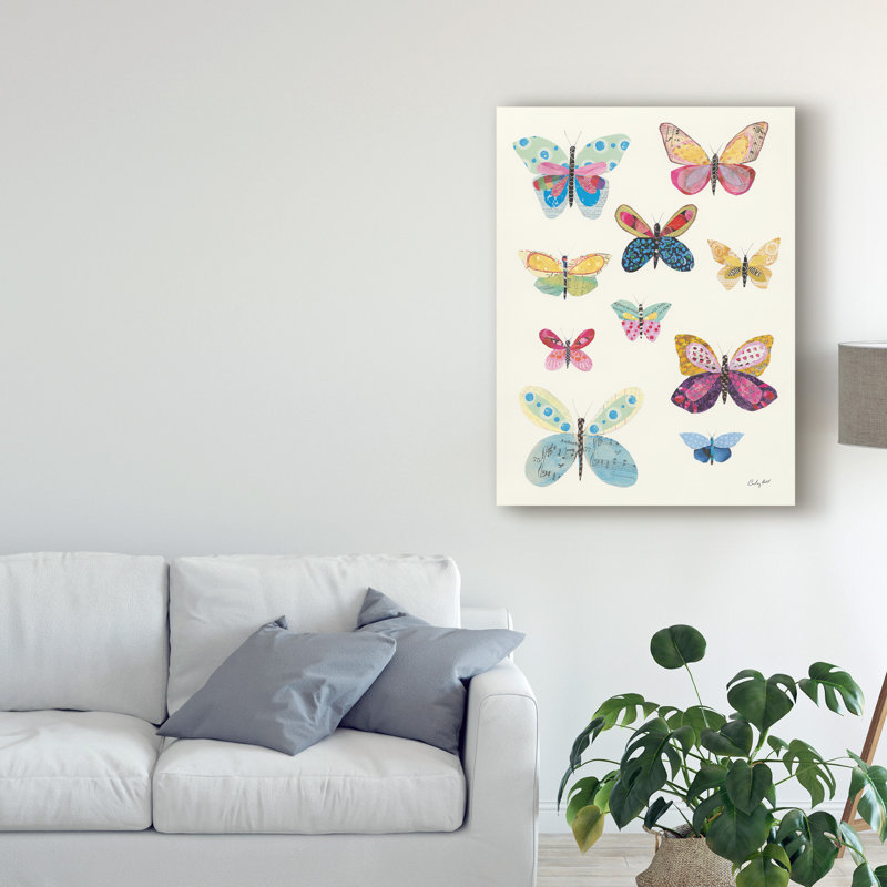 « papillon chars i », art sur toile, H 47 po x l 35 po x P 2 po
