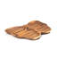 Assiette en bois de teck Butterfly