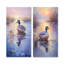 «Twilight Duck At The Lake II», ensemble de 2 reproductions d'art sur toile-981175431-981175430